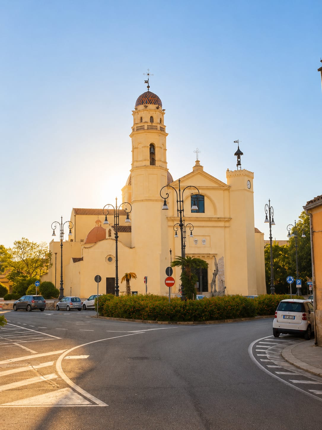 Basilica di Sant'Elena Imperatrice nel centro storico di Quartu Sant'Elena