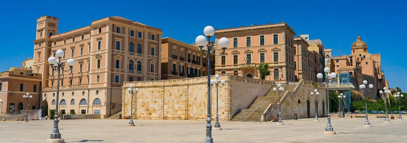 Bastione di Saint Remy nel centro storico di Cagliari